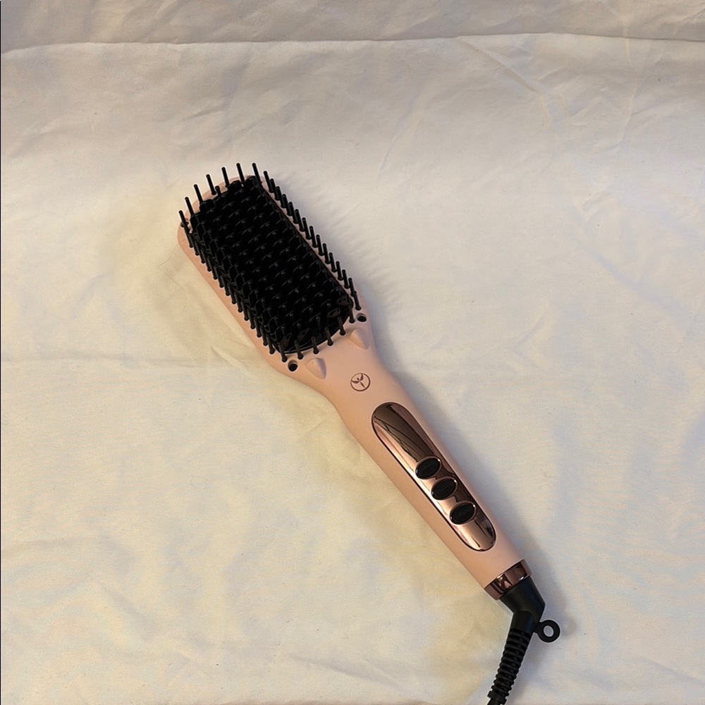 Pink Hair Straightening Brush